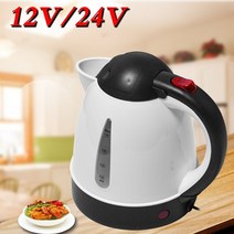 차량용 커피 포트 1000ml 24V 자동차 여행 자동 전기 주전자 난방 물병 차 304 스테인레스 스틸 대용량, [02] 24V