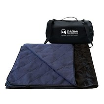Dagmi Outdoors 방수 야외 담요 라지 플리스 경기장 & 추운 날씨를 위한 캠핑 담요 야외 자동차 개 피크닉에 적합합니다. 방풍 퀼트 매우 따뜻함 세탁기 세탁, Black