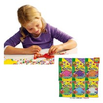 어린이 학습용 비즈 1000 PCS 선물 다크브라운00725 조카, 퍼플00709