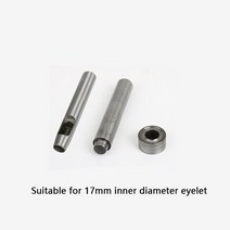 아일렛 펀치 핸드 노크 몰드 다이 도구 세트 해머 가죽 펀칭 액세서리 신발 가방, 17mm, 06 17mm