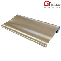 [홈시트24] 현대시트 간편한 접착식 선명한 단색 칼라 메탈 금속시트지 HS-1806 헤어라인 골드(Gold)