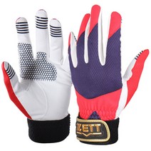 [BGK-231] ZETT 수비장갑 (남+적), 우투 (왼손착용)