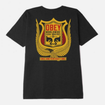 오베이 오베이 (165263225) 이글 앤드 뱃지 반팔티 BLACK
