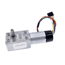 유압 모터 감속 ZGY370EC DC 홀 인코더 포함 11PPR JGY370 인코딩 DC12V 웜기어 고 토크 5-200rpm, 04 30_01 12V