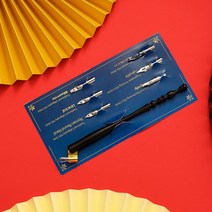 만년필파우치 나무 만년필 캘리그라피 홀더 6 개 펜촉 레터링 스케치 드로잉 키트 펜용, 17 18, 한개옵션1