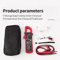 클램프 멀티 미터 카운트 디지털 전문 옴 온도 테스터 전류 측정기 전기 도구, ST202, ST202
