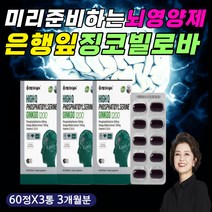 중년 뇌 항산화 영양제 징코 은행잎추출물 비타민E 50대 60대 여성 여자 중년 기억력 개선 에좋은 보충제 식약처인증 건강 기능 식품 기능 개선 예방 PS 폴리페놀 천연 자연 유래