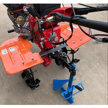 쟁기 갈이 괭이 개간 호미 밭갈이 텃밭 날 로타리삽, 26축 미끄럼 방지 철제 휠 직경 480mm