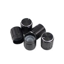 5 개몫 wh148 15mm 샤프트 증폭기 회전식 전위차계 가변 저항 검정색 손잡이 키트 b10k 1k 2k 5k 20k 50k 100k 250k 500k, 500k 옴