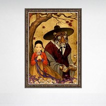 기타 바보사랑[퍼즐갤러리]500조각 퍼즐 - 미녀와 야수 앤틱실버 액자세트 PL713