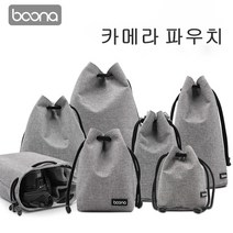 boona 소니 후지 캐논 니콘 필름 파우치 미러리스 카메라 dslr 가방 백, M -그레이 (Best), 카메라 파우치[베이직]