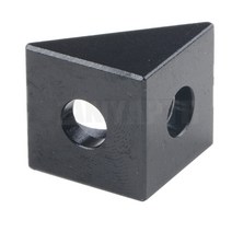 목재톱1pcs V-슬롯 블랙 앵글 코너 커넥터 90도 각도 브래킷 Cnc 밀 3d 프린터 Diy 부품, 01 Silver