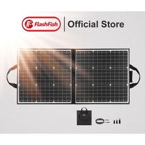 FF Flashfish-휴대용 태양 전지 패널 50W 18V Flashfish Sunpower 접이식 태양열 충전기 배터리 셀 5V USB 야외 발전기, 100w