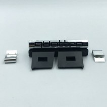 1Pcs 자동차 스타일링 3D 크롬 금속 앞섶 그릴 로고 배지 콰트로 아우디 A4 A5 A7 A3 A8 S3 S4 S5 S6 Q2 Q3 Q5 Q7, 실버 블랙 레터
