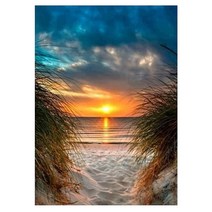 이익 다이아몬드 페인팅 5D DIY 풍경 벽 장식 크리스탈 풍경 자수 수제 라인 석 그림, NO1