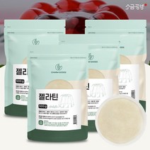 소금공방 젤라틴 가루 분말 500g, 4팩