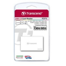 트랜센드 USB 3.0 멀티 카드 리더기 TS-RDF8W, 화이트