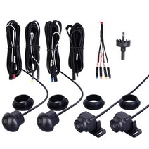 자동차 측면 후방 카메라 주차 도우미 사각지대 사이드 카메라, 완전한 세트