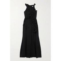 [정품] DRIES VAN NOTEN 드리스반노튼 러플 오픈 백 코튼 저지 맥시 드레스 [관부과세포함]