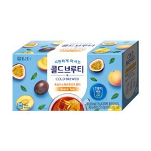 담터 콜드브루티 복숭아 패션후르츠 홍차 20T, 3개
