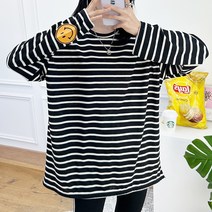 [쏭스타일] 단가라스마일루즈핏롱티