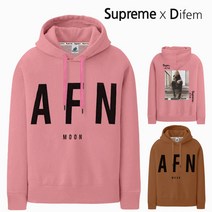 슈프림 정품 쭈리 오버핏 후드 슈프림AFN후디걸 남녀공용 티셔츠 후드티