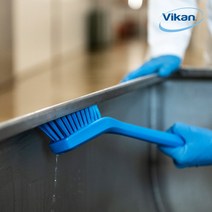 HACCP 해썹 주방 조리실 식품 공장 컨베이어 벨트 탱크 다용도 바이칸 긴 자루 솔 하드 4185, 빨강