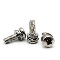 스텐 샘스 볼트 SEMS 둥근머리 쌤스 마루 M2.6 M3 M4 M5 M6 개당 낱개 소량, 스텐 둥근머리 샘스볼트, M3(3mm), 6mm, 1개