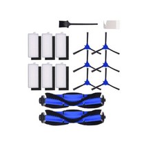 Primary Filter Roller Side Brush For Anker Eufy Robovac 11S 30 30C 15C 15T 12 25C 35C ISEELIFE Robot, 16pcs Combo Kit