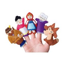 손가락인형/빨간모자/5개, 단품