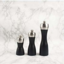 [알티피아] 페퍼밀 후추 갈이 그라인더 후추통 무광 블랙 15cm, 옵션:15cm