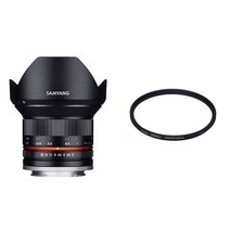 SAMYANG 단초점 광각 렌즈 12mm F2.0 블랙 소니 αE용 + PRO1D 프로텍터 67mm 세트