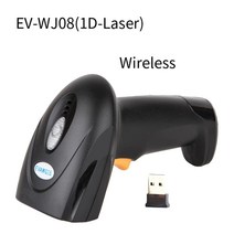 미니 빔프로젝터 휴대용 핸드폰 무선 저렴한 1DLaser 핸드 헬드 유선 바코드 스캐너 usb 인터페이스 메모리 건 리더, 1D-레이저-무선