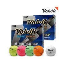 [볼빅] 블루 BLUE 90 2피스 컬러 화이트 골프공 골프볼 12구