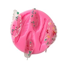 실리콘 몰드, 깃털4구(실리콘몰드0107)