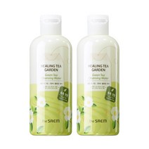 [더샘(화장품)] 더샘 힐링티가든 그린티 클렌징워터 300ml x 2개, 상세 설명 참조