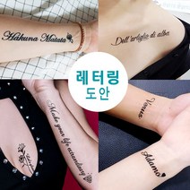헤나타투 레터링헤나도안 수백번 재활용 가능 / 디자인확인 후 선택구매, 1개, DD-33