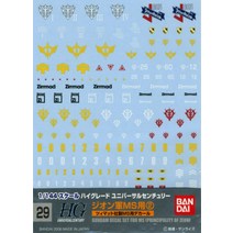 건담 데칼 GD29 HGUC 범용-디온 MS용(2)