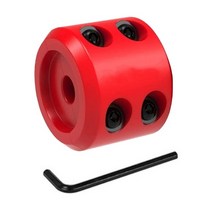 ATV트레일러 카트 트레일러 자동차 ATV SUV용 UF 윈치 케이블 후크 스토퍼 라인 보호기 마운트 로프 68UF, [01] Red, 1개