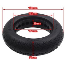 오토바이 전기스쿠터 타이어 8인치 200x50 솔리드 타이어 스피드 웨이 미니 4 프로 전기 스쿠터 R, 200x50C-047