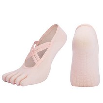 1인용발레바 1인발레바 탄츠발레바 그립 여성용 요가 양말 필라테스 바레 발레 워킹 댄스용 미끄럼 방지 발, 06 Pink