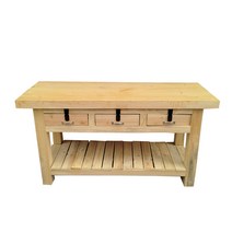 목공 작업대 DIY 지지대 원목 공방 톱 목수 테이블쏘, 115x52x78cm 2인승 서랍장+하판