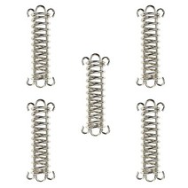Dasunny 5 Pcs Tent Rope Fixing Buckle Steel Spring Hook Wind Tensioner for Outdoor Hiking Camping A