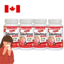 뉴트리돔 세라펩타제120 000 60정 4병 카포리아