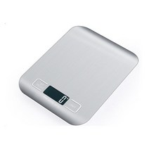 소수점 5키로 베이킹 업소용 가정용 커피 정밀 전자 계량 저울 중량계 2kg 3kg 5kg 10 1g 주방 디지털 스테인레스 스틸 무게 식품 다이어트 우편 균형 측정 lcd, 실버 10kg