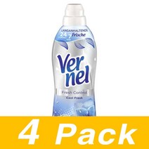 버넬 프레시 컨트롤 쿨프레시 섬유유연제 32Wl Vernel Fresh Control Cool 800Ml 4개