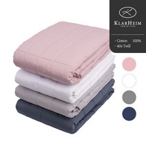 [AK PLAZA] [클라르하임] 모노 40수 면 패드 Q, 블루