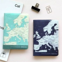 예쁜 여권 커버 세계 지도 케이스 PVC 오염 방지