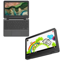 [레노버 정품리퍼] 아이디어패드 300e Chromebook Gen2 81MBS00T00, Black, 300e Chromebook 81MBS00T00, 셀러론, 64GB, 4GB, Google Chrome OS