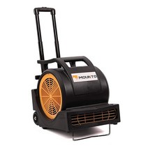 MOUNTO 3단 속도 1Hp 4000cfm 에어 무버 바닥 카펫 드라이어 핸들 휠키트 포함 (블랙) 419778, Black